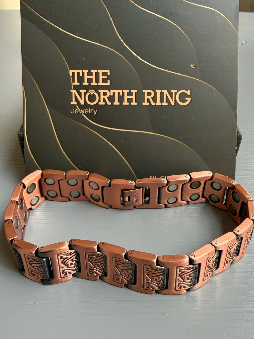 The North Ring Copper Magnetic Link Bracelet